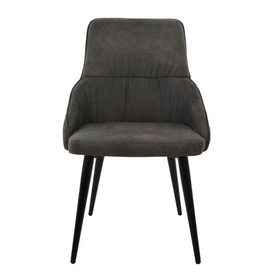 ΠΟΛΥΘΡΟΝΑ EDEN HM8008.10 ΜΕ ΓΚΡΙ NUBUCK ΥΦΑΣΜΑ 56x58x87 εκ.