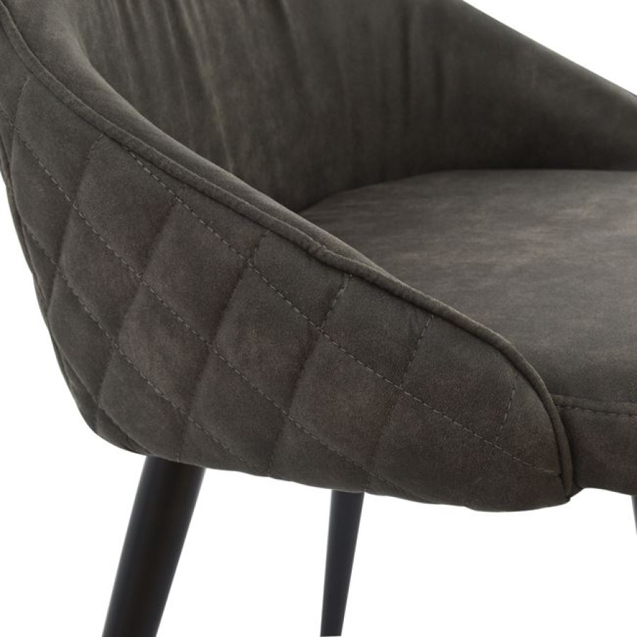 ΠΟΛΥΘΡΟΝΑ EDEN HM8008.10 ΜΕ ΓΚΡΙ NUBUCK ΥΦΑΣΜΑ 56x58x87 εκ.