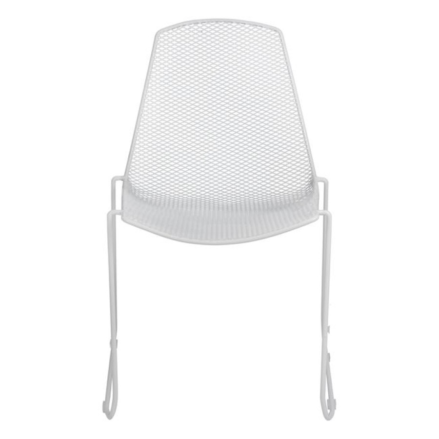 ΚΑΡΕΚΛΑ ΜΕΤΑΛΛΙΚΗ MESH ΛΕΥΚΗ URANIA HM8011.02 56x58,5x86cm