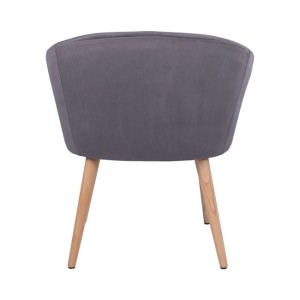 ΠΟΛΥΘΡΟΝΑ ELLIE ΓΚΡΙ ΒΕΛΟΥΔΟ HM8391.01 60x63x70Υ εκ.