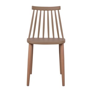 ΚΑΡΕΚΛΑ ΤΡΑΠΕΖΑΡΙΑΣ HM8052.25 VANESSA ΚΑΠΟΥΤΣΙΝΟ ΜΕ ΜΕΤΑΛΛΙΚΑ ΠΟΔΙΑ 42,5x44x81Υ εκ.