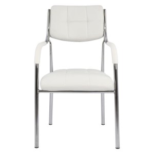 ΚΑΡΕΚΛΑ ΓΡΑΦΕΙΟΥ ΕΠΙΣΚΕΠΤΟΥ OBERON HM1018.02 ΑΣΠΡΟ PU 51x52x88Yεκ.