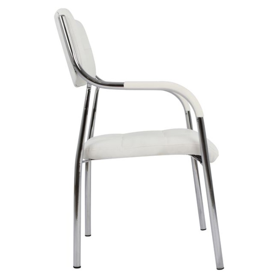 ΚΑΡΕΚΛΑ ΓΡΑΦΕΙΟΥ ΕΠΙΣΚΕΠΤΟΥ OBERON HM1018.02 ΑΣΠΡΟ PU 51x52x88Yεκ.