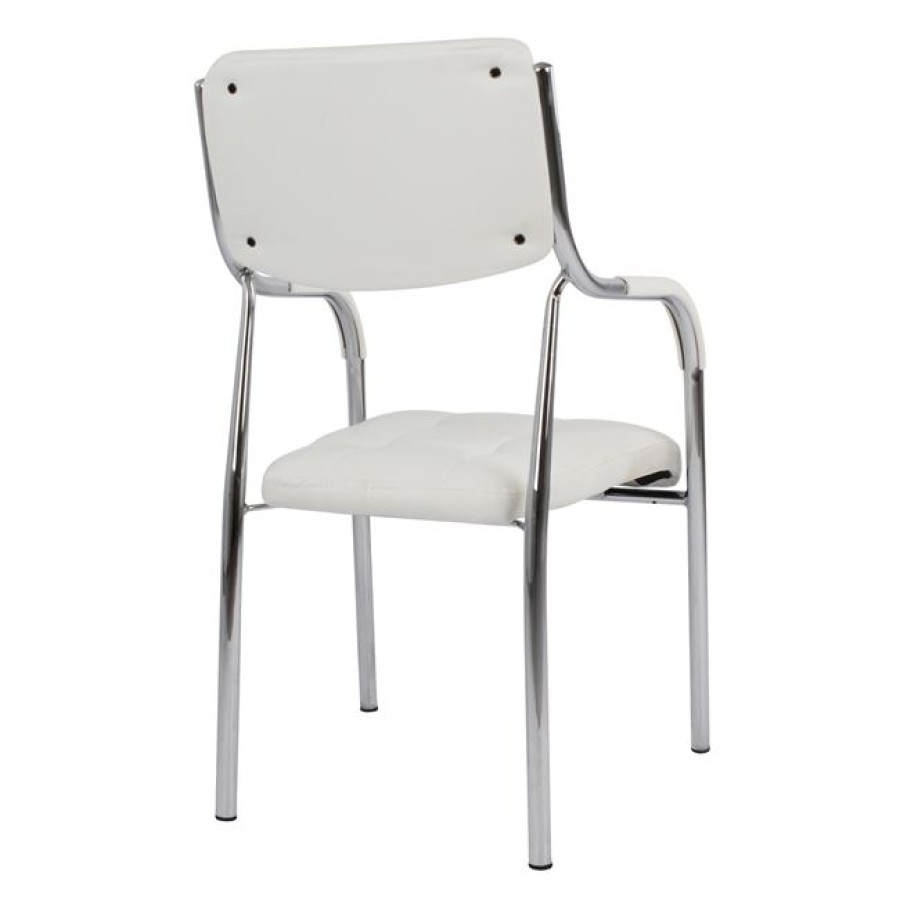 ΚΑΡΕΚΛΑ ΓΡΑΦΕΙΟΥ ΕΠΙΣΚΕΠΤΟΥ OBERON HM1018.02 ΑΣΠΡΟ PU 51x52x88Yεκ.