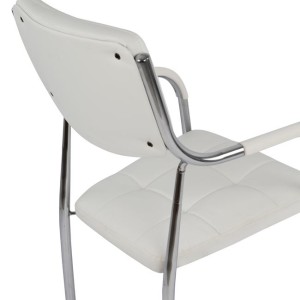 ΚΑΡΕΚΛΑ ΓΡΑΦΕΙΟΥ ΕΠΙΣΚΕΠΤΟΥ OBERON HM1018.02 ΑΣΠΡΟ PU 51x52x88Yεκ.