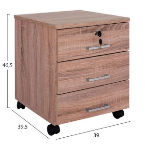 ΣΥΡΤΑΡΙΕΡΑ ΓΡΑΦΕΙΟΥ HAYDEN HM2282.02 ΣΕ SONAMA ΧΡΩΜΑ 39.5x40x46.5Υεκ