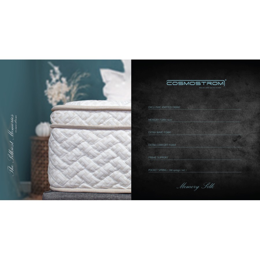 Cosmostrom Memory Silk Διπλό 140 x 200 cm