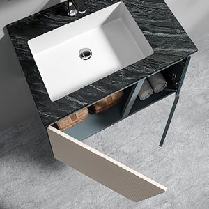 Σετ Έπιπλο Μπάνιου VICTORIA 80 cm PLYWOOD χρ.BEIGE/PETROL 9SVIC080BEPE