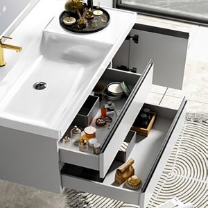 Σετ Έπιπλο Μπάνιου SARON 80cm PLYWOOD LIGHT GREY