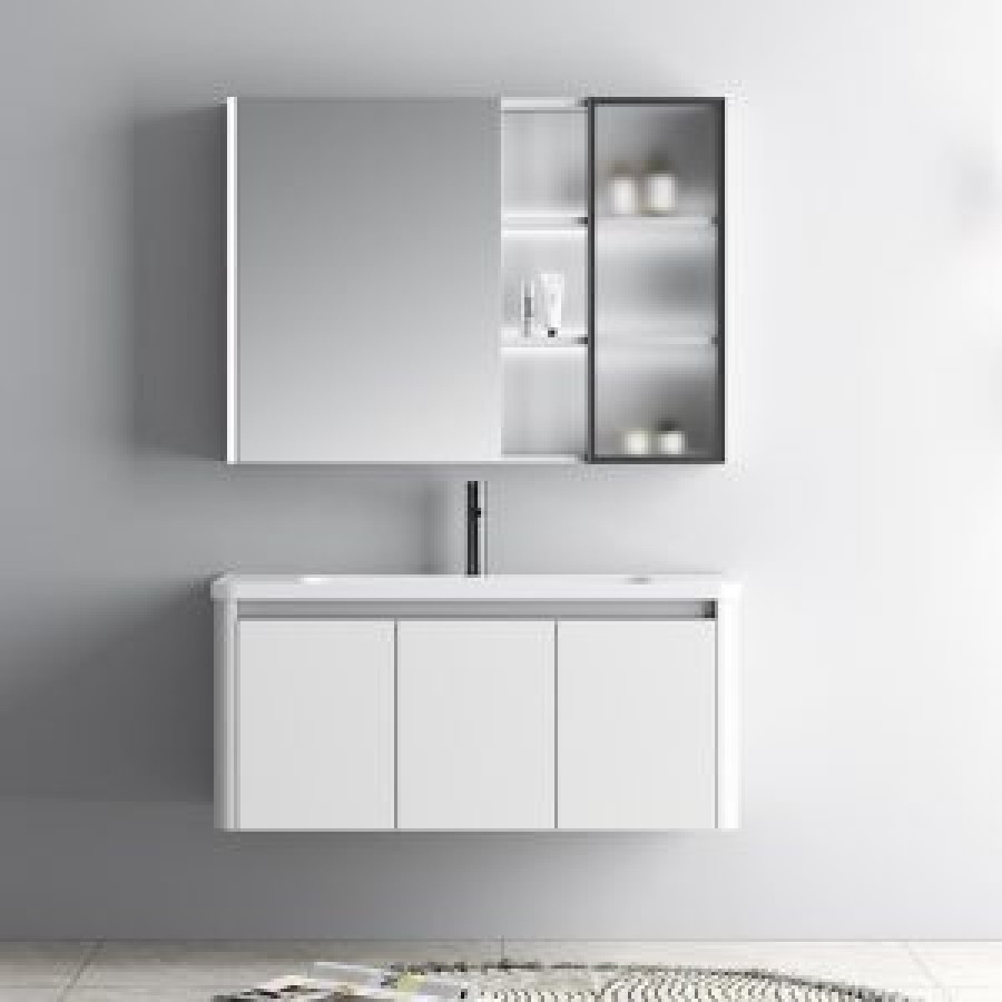 Σετ Έπιπλο Μπάνιου DIONE 100cm PLYWOOD WHITE