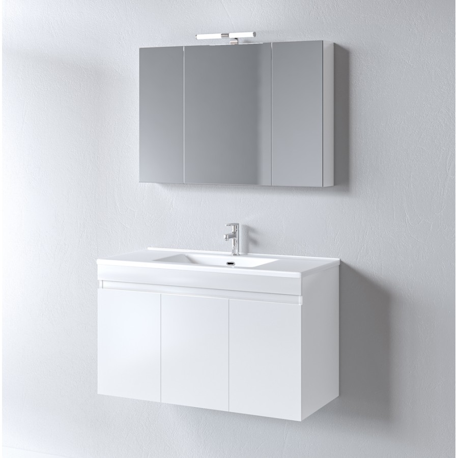 Σετ Έπιπλο Μπάνιου OMEGA WHITE 100