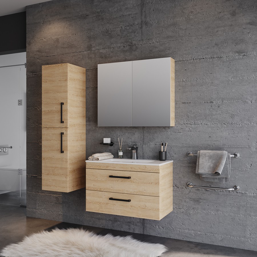 Σετ Έπιπλο Μπάνιου SANTA χρ. Beige MDF 18mm 80