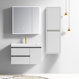 Σετ Έπιπλο Μπάνιου SARON 80cm PLYWOOD LIGHT GREY