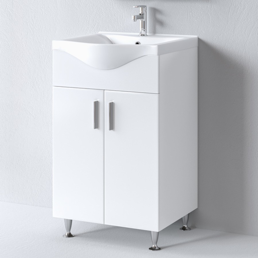 Σετ Έπιπλο Μπάνιου SIENA WHITE 55