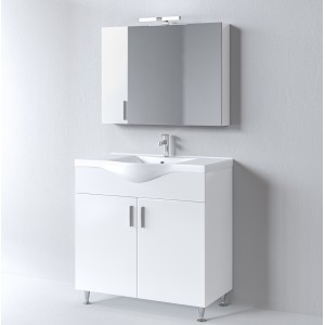 Σετ Έπιπλο Μπάνιου SIENA WHITE 90