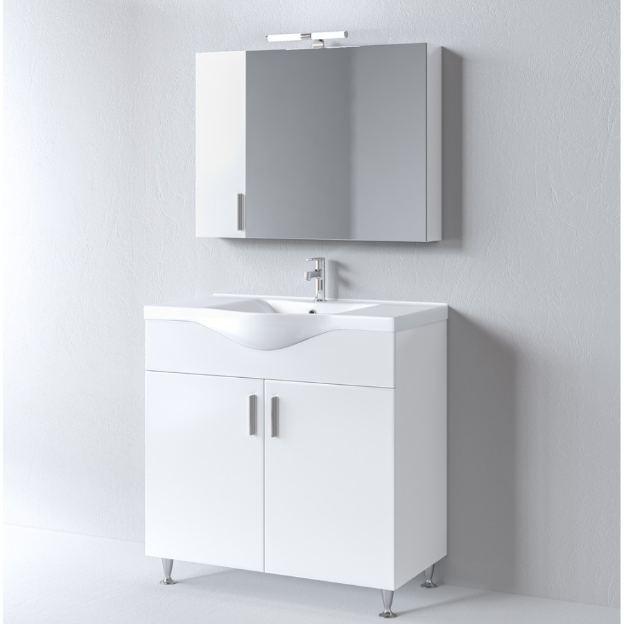 Σετ Έπιπλο Μπάνιου SIENA WHITE 90