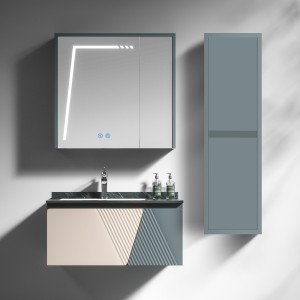 Σετ Έπιπλο Μπάνιου VICTORIA 80 cm PLYWOOD χρ.BEIGE/PETROL 9SVIC080BEPE