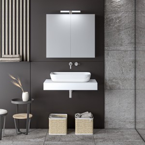 ΣΕΤ ΕΠΙΠΛΟΥ STONE 70cm WHITE