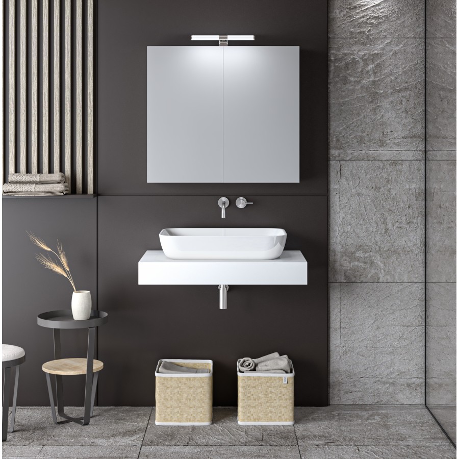 ΣΕΤ ΕΠΙΠΛΟΥ STONE 70cm WHITE