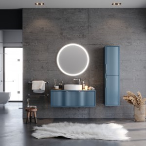 Σετ Έπιπλο Μπάνιου HOLE Μπλε MDF 18mm Λάκα 100