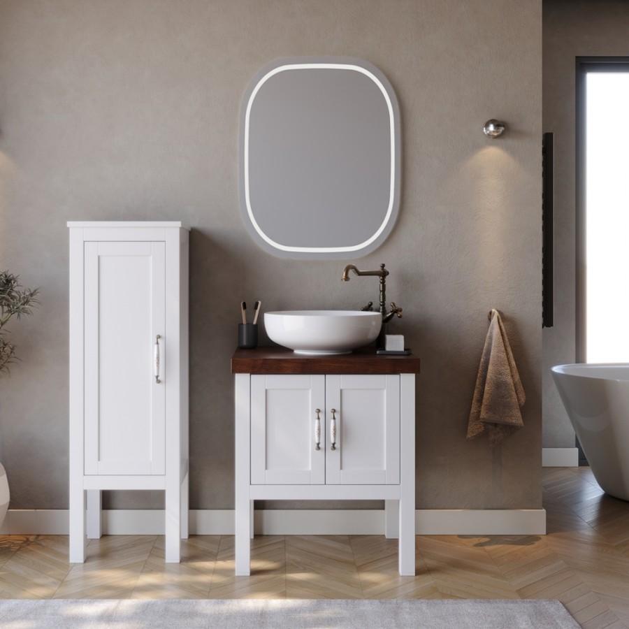 Σετ Έπιπλο Μπάνιου LONDON Λευκό MDF 18mm Λάκα 65