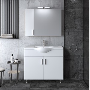 Σετ Έπιπλο Μπάνιου SIENA WHITE 90