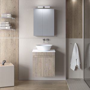 ΣΕΤ ΕΠΙΠΛΟΥ OMEGA TOP 120cm χρ.WHITE/GREY