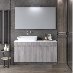 ΣΕΤ ΕΠΙΠΛΟΥ OMEGA TOP 120cm χρ.WHITE/GREY