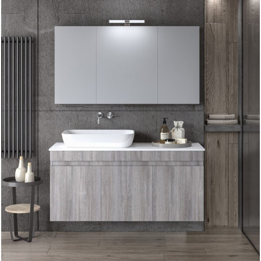 ΣΕΤ ΕΠΙΠΛΟΥ OMEGA TOP 120cm χρ.WHITE/GREY
