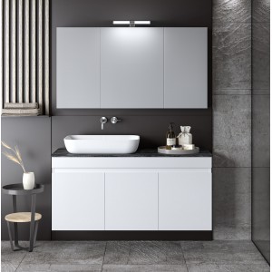 ΣΕΤ ΕΠΙΠΛΟΥ OMEGA TOP 120cm χρ.WHITE/GREY