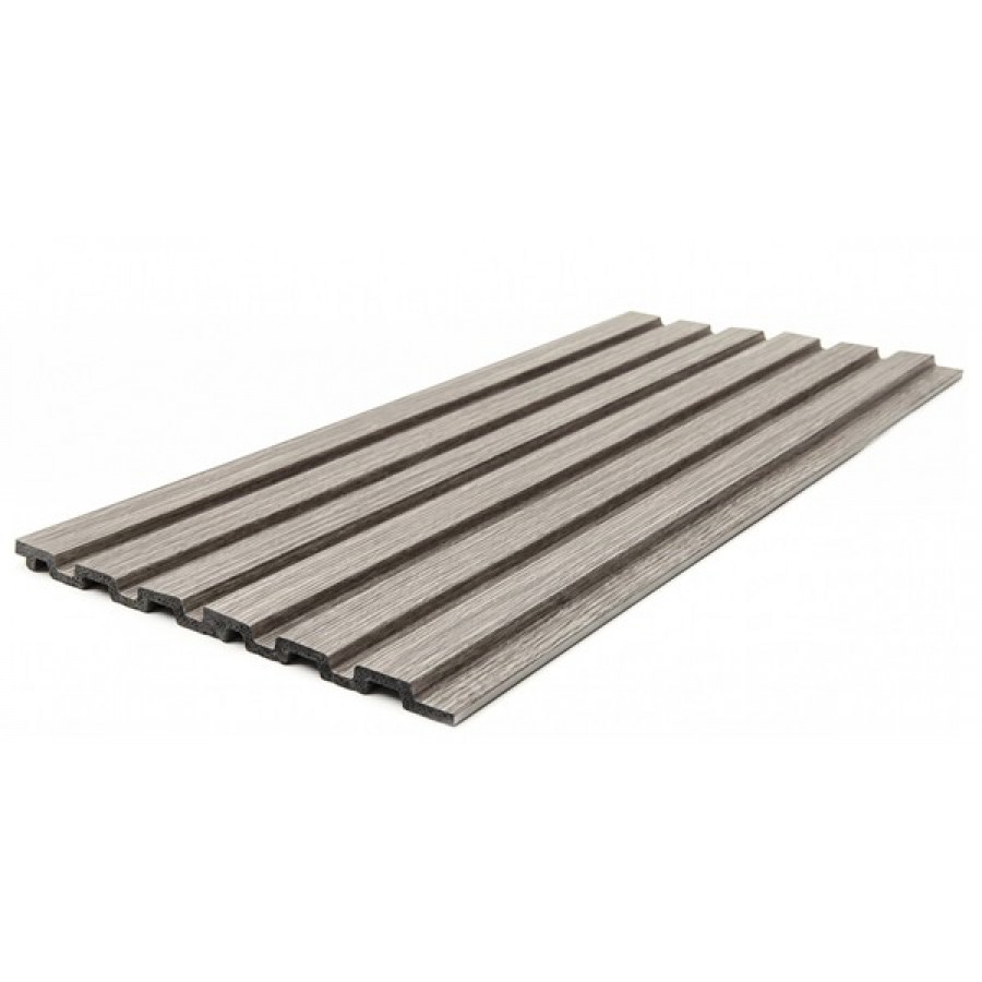 PS PANEL ΜΕ 3D ΠΗΧΑΚΙΑ 02 PIANO (ΜΟΝΟΧΡΩΜΟ ΓΚΡΙ) 12/122/2900mm GREY