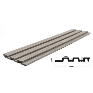 PS PANEL ΜΕ 3D ΠΗΧΑΚΙΑ 02 PIANO (ΜΟΝΟΧΡΩΜΟ ΓΚΡΙ) 12/122/2900mm GREY