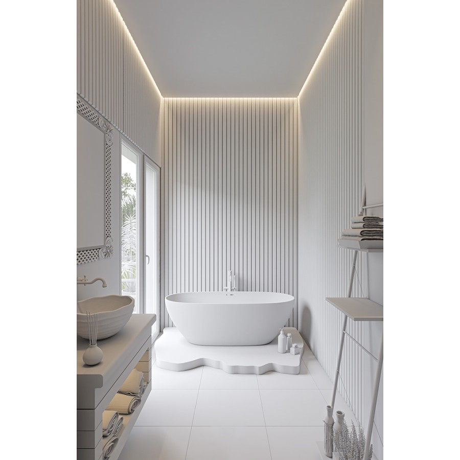 PS PANEL RESIDENCE 01 ΜΕ 3D ΠΗΧΑΚΙΑ 21/122 mm WHITE