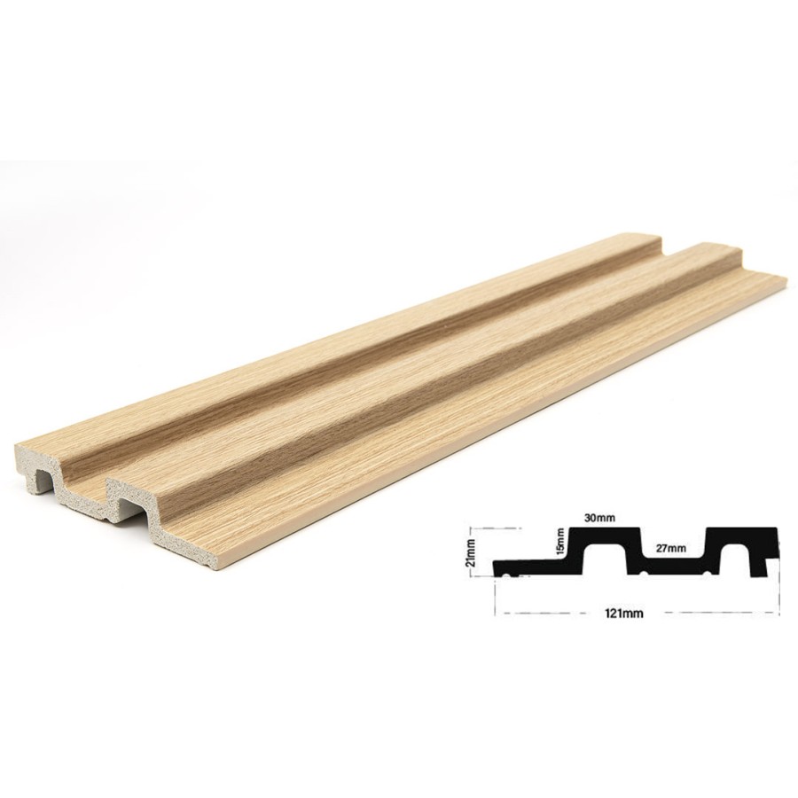 PS PANEL RESIDENCE 04 ΜΕ 3D ΠΗΧΑΚΙΑ 21/122 mm WHITE OAK