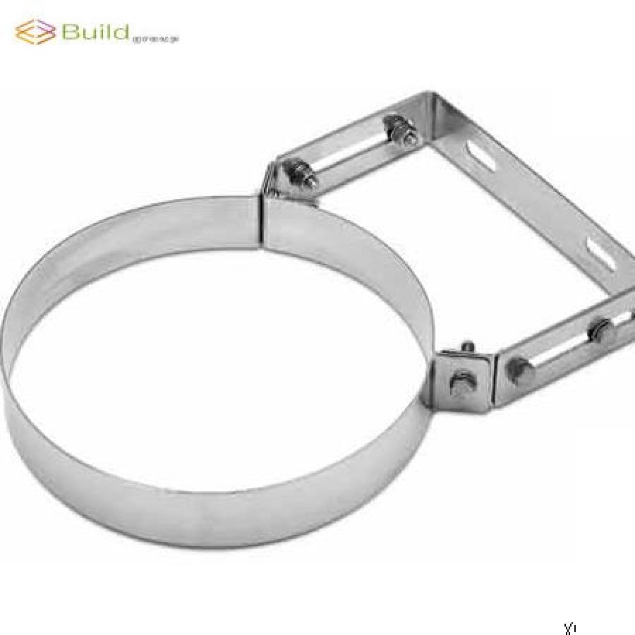 Στήριγμα καμινάδας ΒΤ Ρυθμιζόμενο inox Φ180