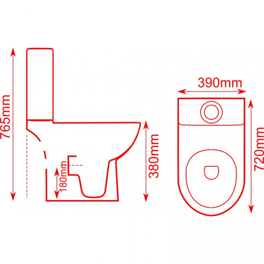 Inter Λεκάνη set με καζανάκι,καπάκι 6739p
