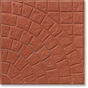 Πλάκα πεζοδρομίου 40x40 Κύκλος Ανάγλυφος 