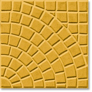 Πλάκα πεζοδρομίου 40Χ40 Κύκλος Ίσιος 