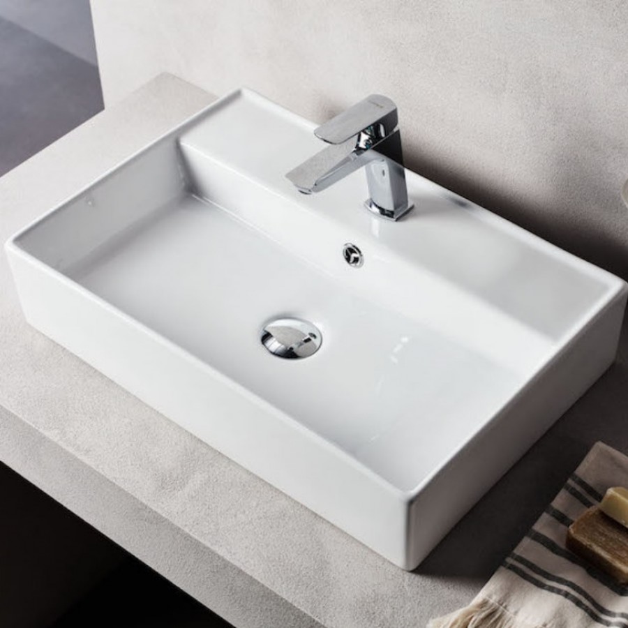 Νιπτήρας Μπάνιου New Strata 50 Επικαθήμενος / Επιτοίχιος Κρεμαστός