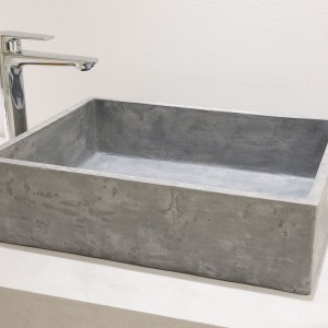 Νιπτήρας  ΕΛΕΥΘ. ΤΟΠΟΘΕΤΗΣΗΣ 52x38x14 γκρι ROCK