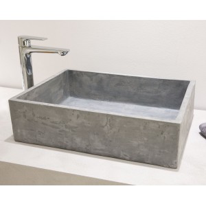 Νιπτήρας  ΕΛΕΥΘ. ΤΟΠΟΘΕΤΗΣΗΣ 52x38x14 γκρι ROCK