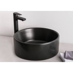 Νιπτήρας ΕΛΕΥΘ. ΤΟΠΟΘΕΤΗΣΗΣ Ø40.5 STYLE Μαύρος Mατ