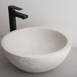 Νιπτήρας ΕΛΕΥΘ. ΤΟΠΟΘΕΤΗΣΗΣ λευκός STONE Ø40