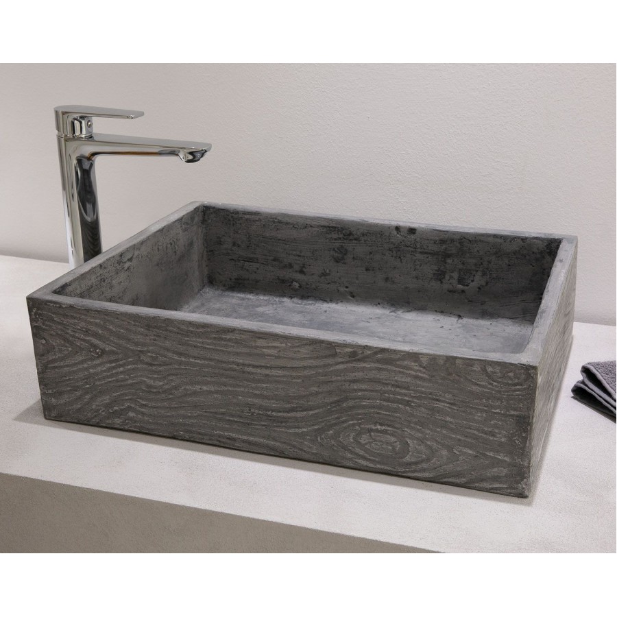 Νιπτήρας 52x38x14 γκρί WOOD