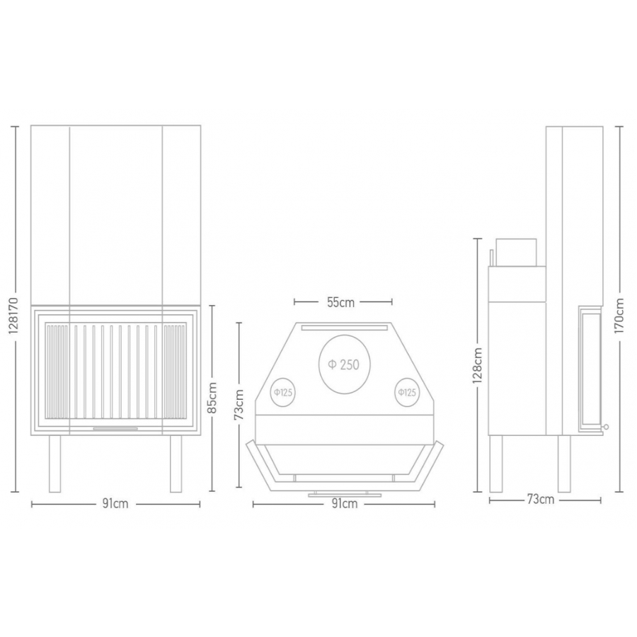 ΕΝΕΡΓΕΙΑΚΟ ΤΖΑΚΙ ΑΕΡΟΘΕΡΜΟ W 80 PD ΠΟΛΥΓΩΝΙΚΟ