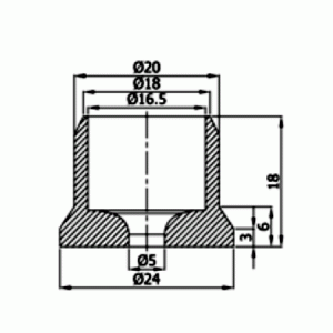 Τερματικό τοίχου Φ 16