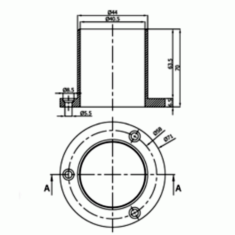 Βάση κολώνας Φ 40 Α65