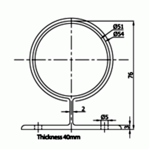Εξωτερικό στήριγμα Φ 50